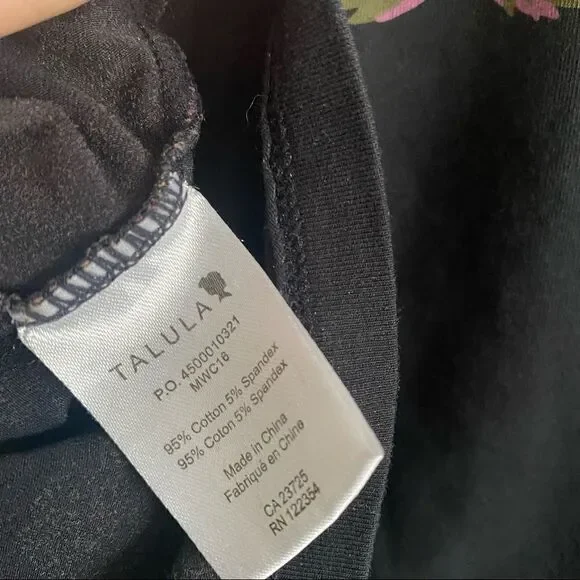 Talula Floral Bodycon Mini Skirt Black Pink Women’s XS/S Fitted Y2K - Picture 3 of 5